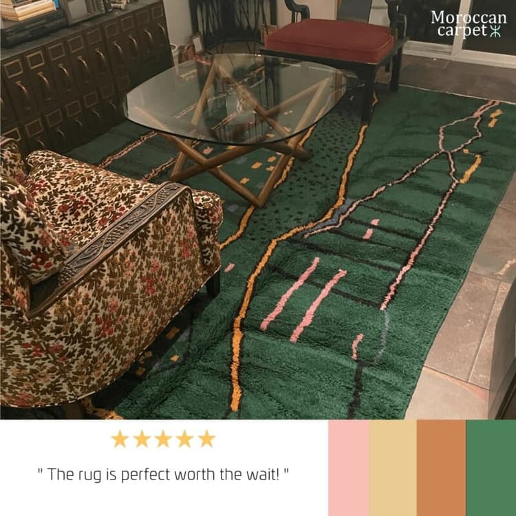 Customer review of a handmade Moroccan rug