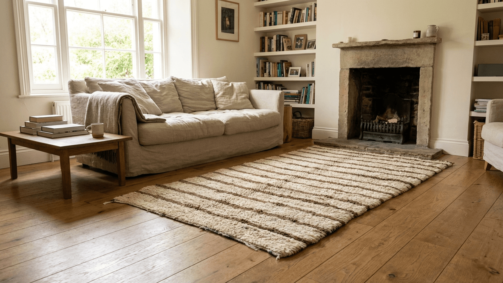 سجادة مغربية بنية – WOO-55067