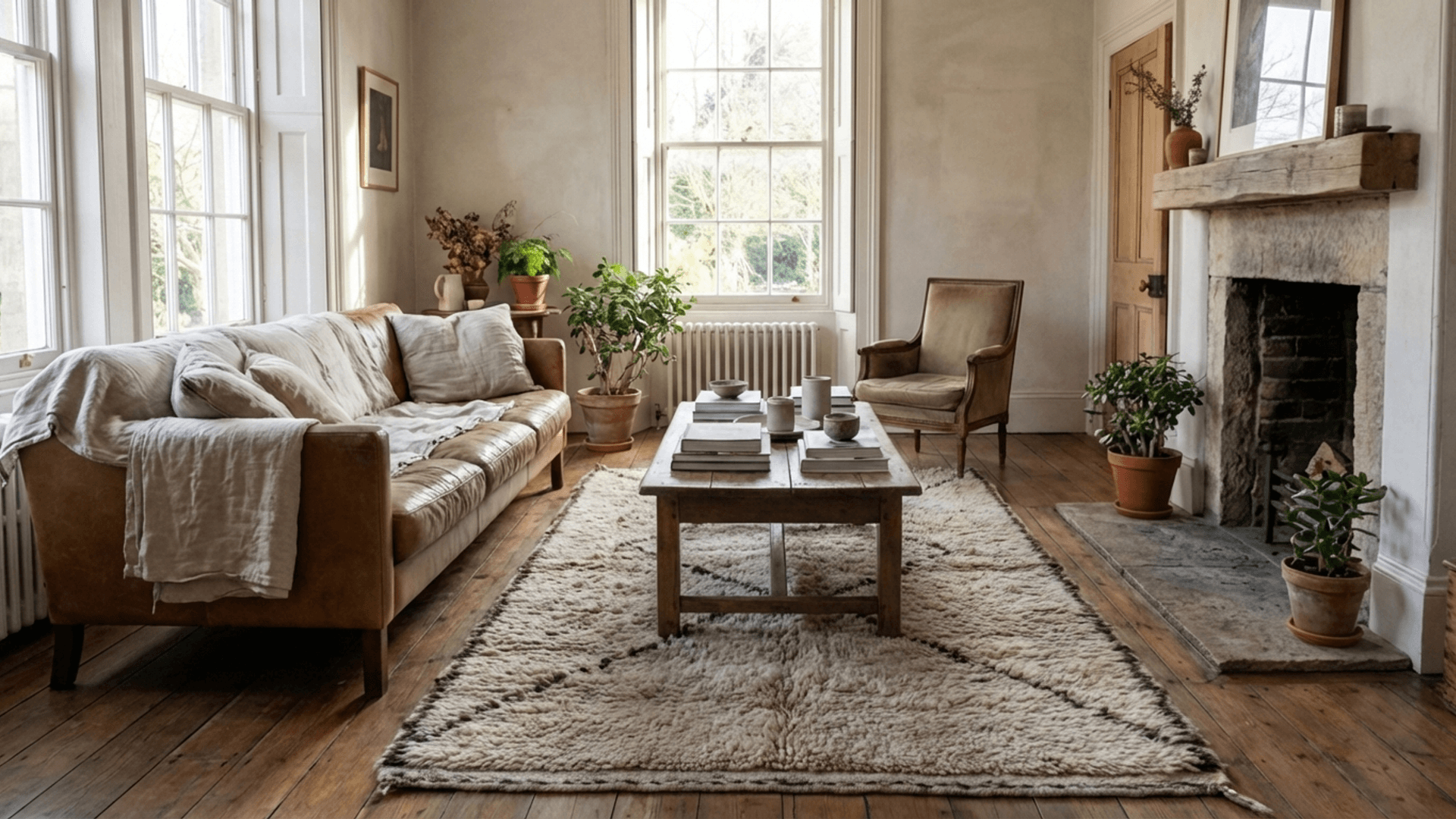 → Beni Ourain Rugs – WOO-55716