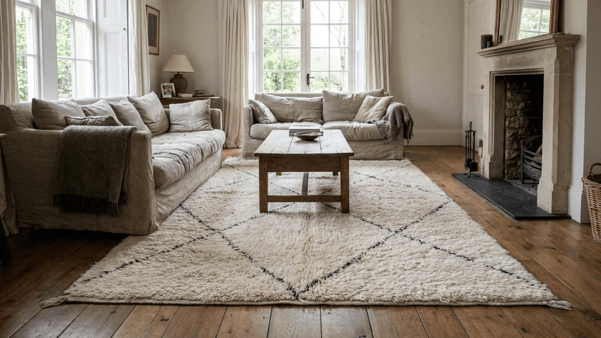 → Beni Ourain Rugs – WOO-56491