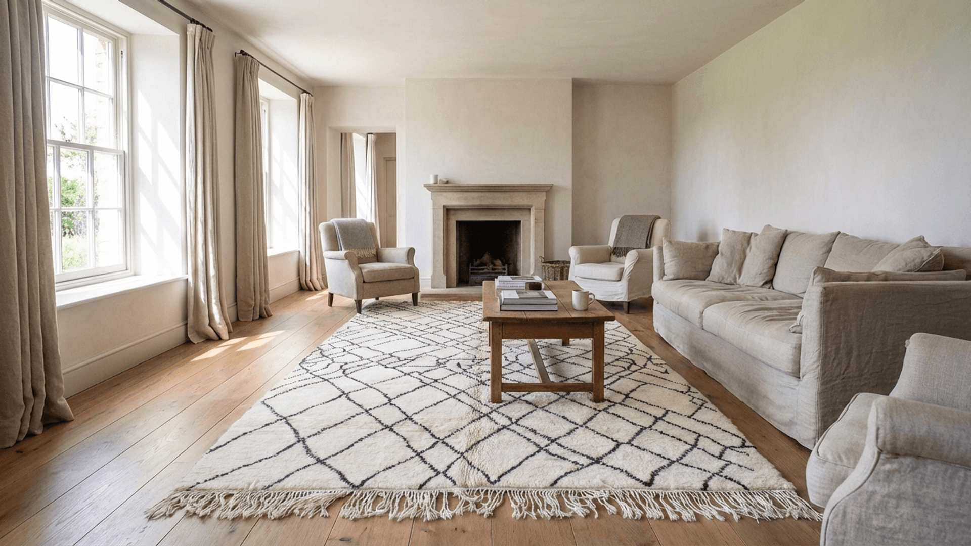 → Tapis Beni Ourain – WOO-56600