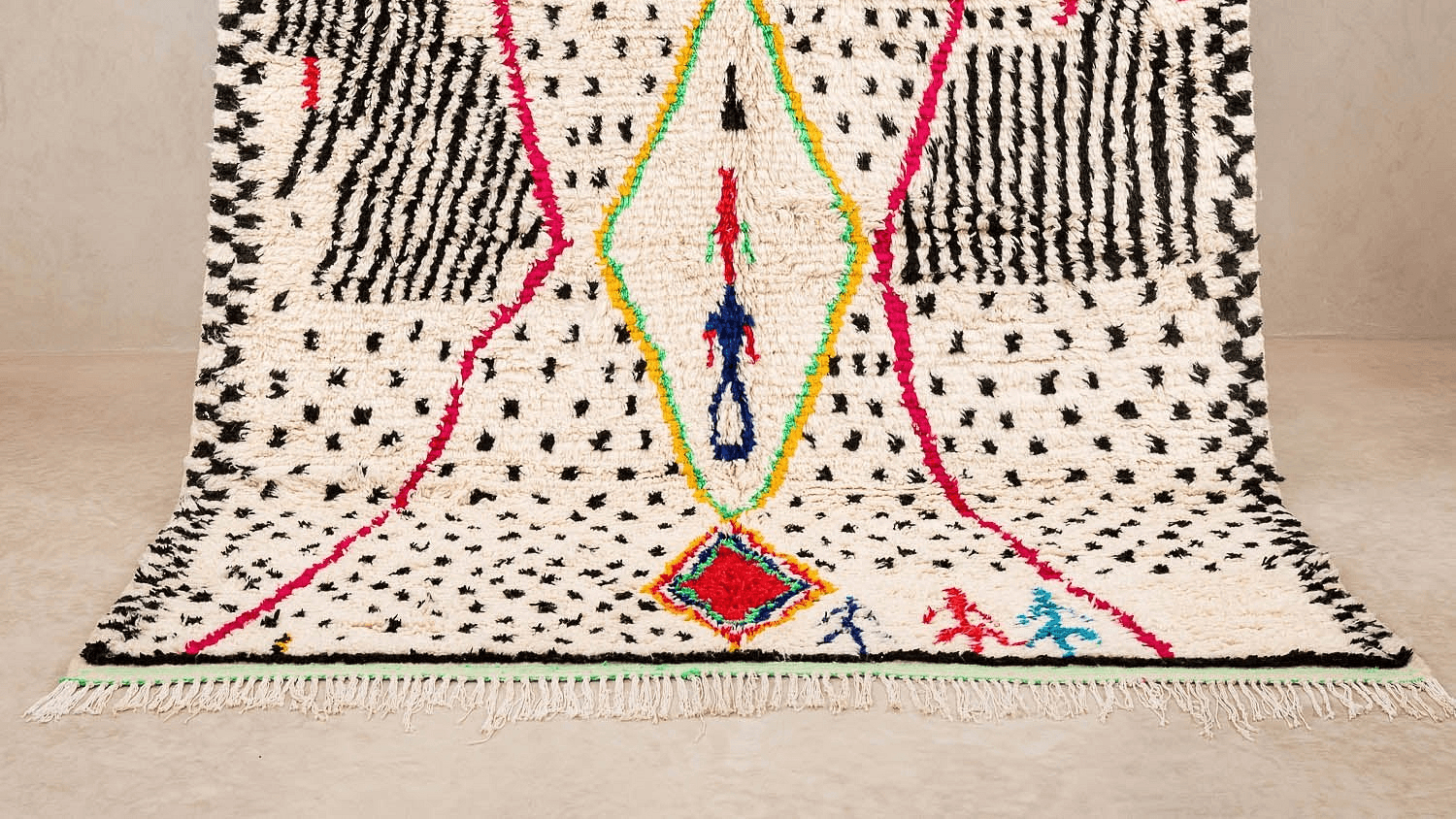 Neutral Diamond Azilal Rug
