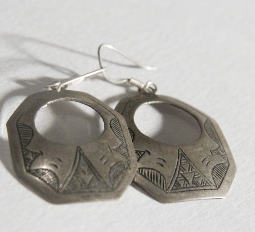 silver berber earrings