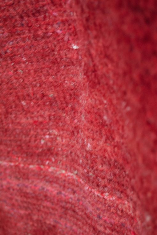 red wool berber rug