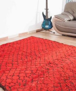 red moroccan rug