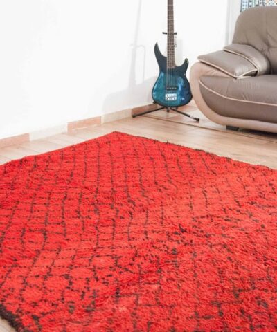 tapis marocain rouge