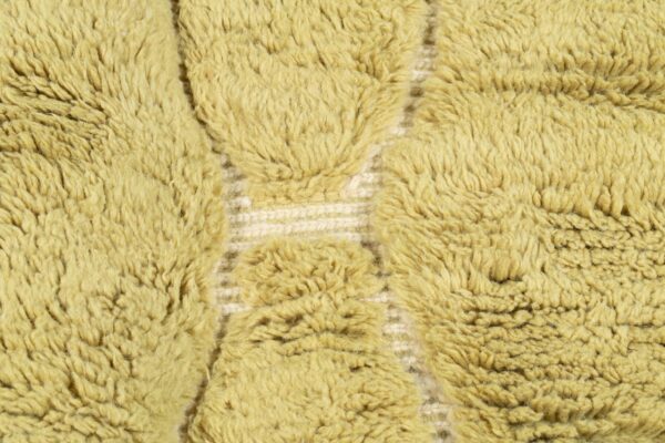 Light Green Moroccan Rug With Abstract Pattern – Image 6