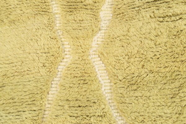 Light Green Moroccan Rug With Abstract Pattern – Image 7