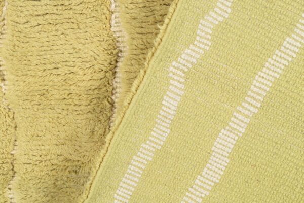 Light Green Moroccan Rug With Abstract Pattern – Image 9