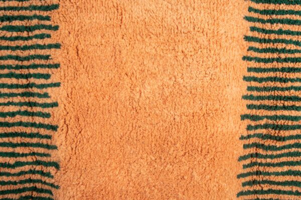 Orange and Green Moroccan Rug Railway Rug – Image 3