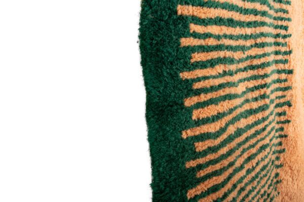 Orange and Green Moroccan Rug Railway Rug – Image 4