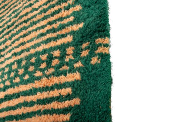 Orange and Green Moroccan Rug Railway Rug – Image 5