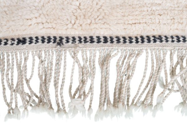 White and Black Moroccan Rug Railway Rug – Image 10