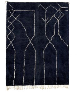 Dark Blue Moroccan Rug