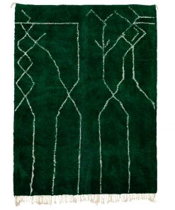 Dark Green Moroccan Rug