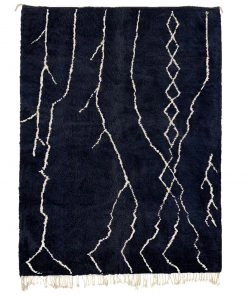 Dark Blue Moroccan Rug