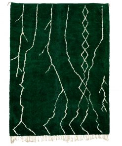 Dark Green Moroccan Rug