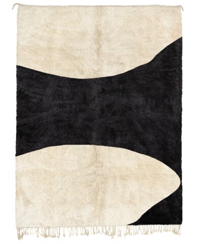 Black & White Moroccan Rug