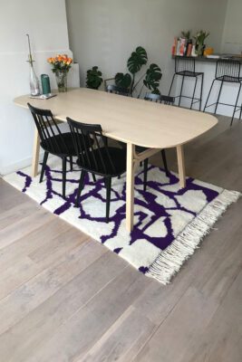 Purple Moroccan Rug Earth Pattern Rug - Imagen 2