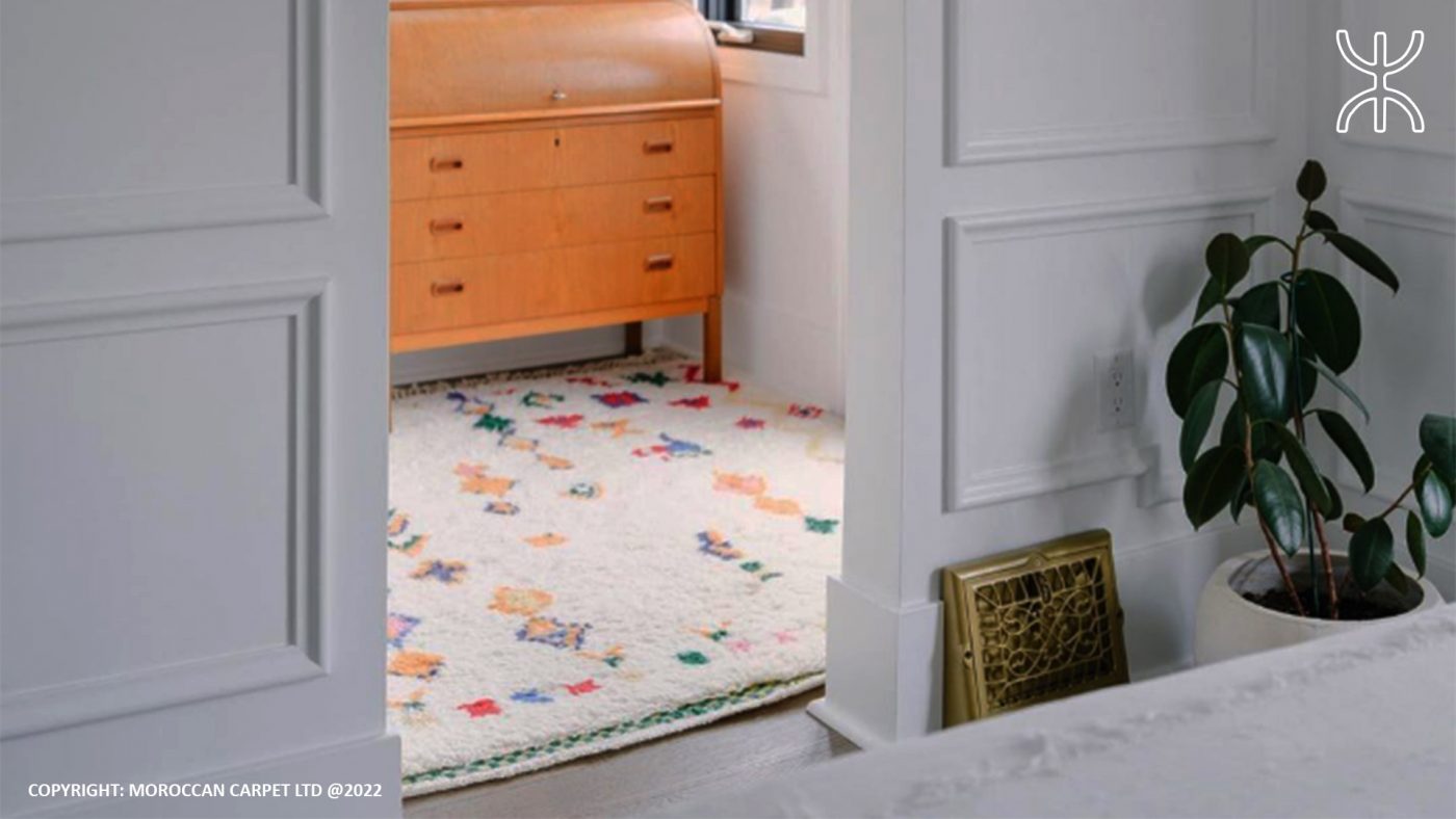 moroccan modern beni ourain rug