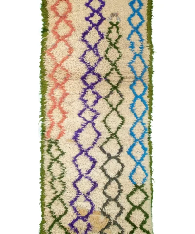 Tapis à rayures colorées