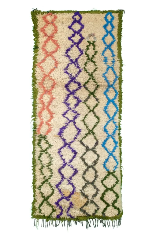 Tapis à rayures colorées