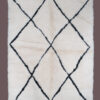 Tapis Beni Ourain Rhombique blanc