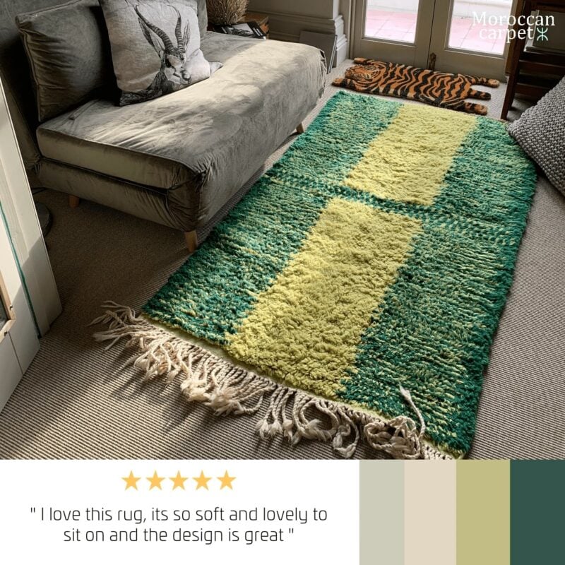 Yello berber rug