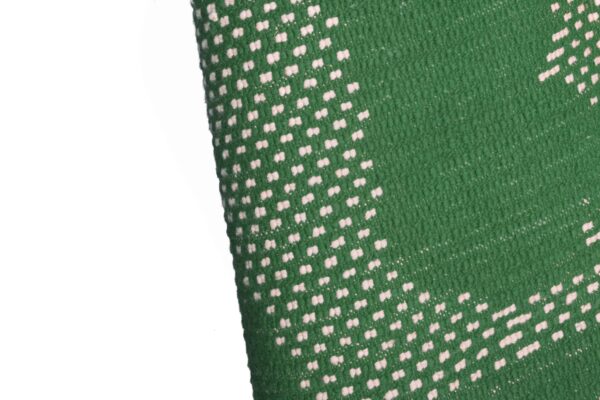 Green and White Symbolic Modern Moroccan Rug - Imagen 9