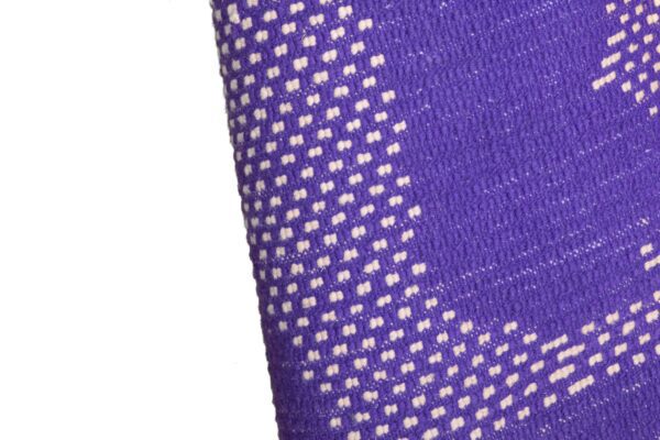 Purple and White Symbolic Modern Moroccan Rug – Image 9