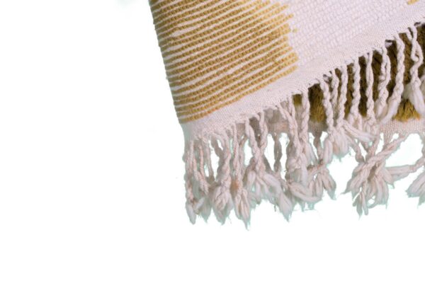 Peanut Brown and White Modern Moroccan Rug - Imagen 10