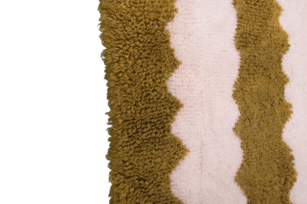 Peanut Brown and White Modern Moroccan Rug - Imagen 3