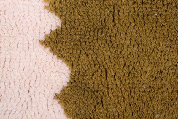 Peanut Brown and White Modern Moroccan Rug - Imagen 5