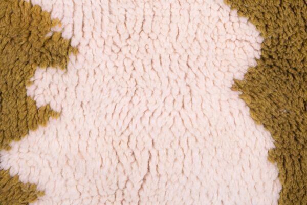 Peanut Brown and White Modern Moroccan Rug - Imagen 6