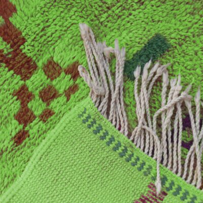 Light Green Abstract Multicolored Modern Moroccan Boujaad Rug - Imagen 6