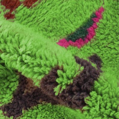 Light Green Abstract Multicolored Modern Moroccan Boujaad Rug - Imagen 7