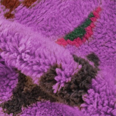 Taffy Pink Abstract Multicolored Modern Moroccan Boujaad Rug - Imagen 7
