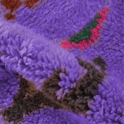 Iris Purple Abstract Multicolored Modern Moroccan Boujaad Rug - Imagen 7