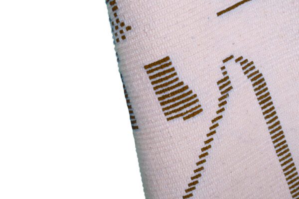 White and Brown Moroccan Rug Scrabbled Rug - Imagen 9