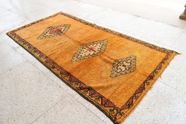 Berber Rug | Vintage Moroccan Rug | Handcrafted Boho Charm 296 cm x 145 cm / 9.472ft x 4.64 ft - Imagen 3