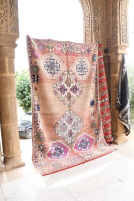 Moroccan Rug: Handcrafted Vintage for Authentic Style 312 cm x 196 cm / 9.984ft x 6.272 ft - Imagen 2