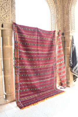 Zemmour Kilim: An Authentic Moroccan Masterpiece for Your Home 297 cm x 195 cm / 9.504ft x 6.24 ft - Imagen 2