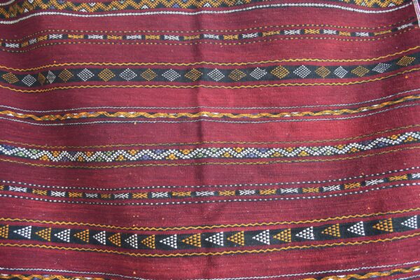 Zemmour Kilim: An Authentic Moroccan Masterpiece for Your Home 297 cm x 195 cm / 9.504ft x 6.24 ft - Imagen 7