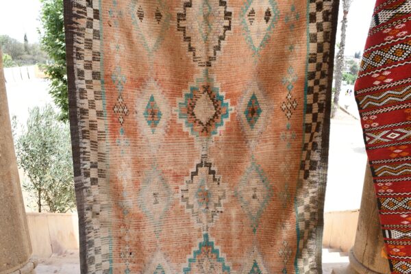 Moroccan Rug: Handcrafted Vintage Moroccan Design 394 cm x 130 cm / 12.608ft x 4.16 ft — изображение 3