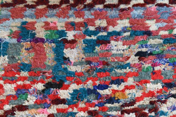 Moroccan Boucherouite Rug, Vibrant Beni Ourain Quality 273 cm x 90 cm / 8.736ft x 2.88 ft - Imagen 7