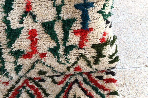 Moroccan Rug: Premium Vintage Moroccan Design, Handcrafted Charm 161 cm x 80 cm / 5.152ft x 2.56 ft – Image 6