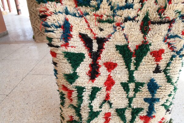 Moroccan Rug: Premium Vintage Moroccan Design, Handcrafted Charm 161 cm x 80 cm / 5.152ft x 2.56 ft – Image 5