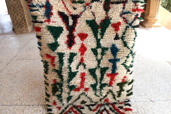 Moroccan Rug: Premium Vintage Moroccan Design, Handcrafted Charm 161 cm x 80 cm / 5.152ft x 2.56 ft – Image 4