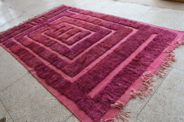 Authentic Beni Ourain Moroccan Rug | Premium Beni Ourain Design 321 cm x 201 cm / 10.272ft x 6.432 ft - Imagen 3
