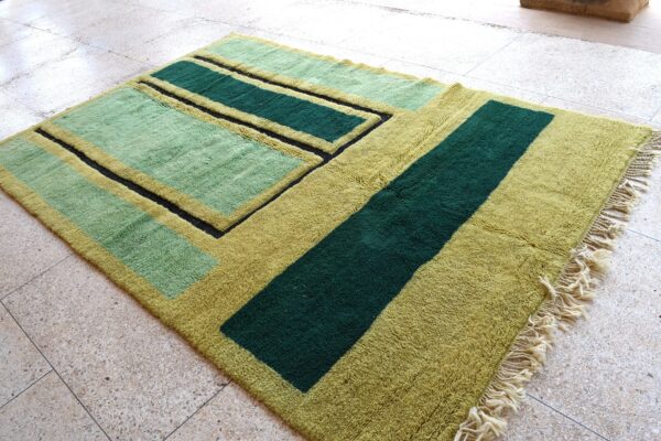 Modern Moroccan Rug: Handcrafted Berber Beauty 301 cm x 199 cm / 9.632ft x 6.368 ft - Imagen 3